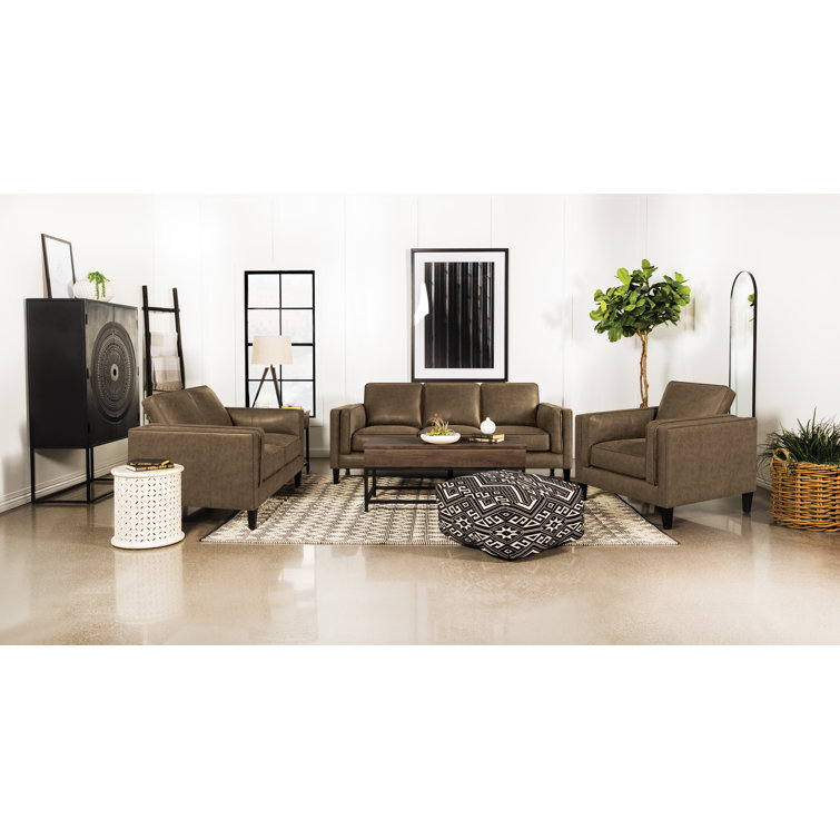 Latitude Run® 2 Piece Faux Leather Living Room Set Wayfair Canada